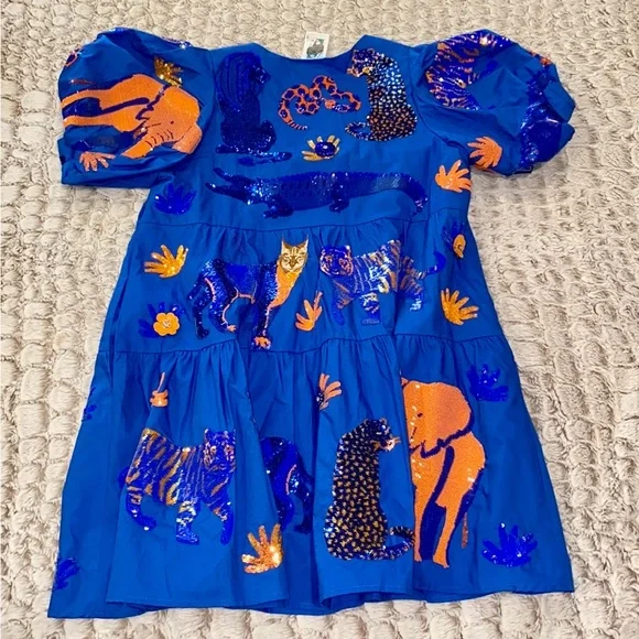 QUEEN OF SPARKLES QOS Animal Icon Dress size xs - Picture 4 of 10